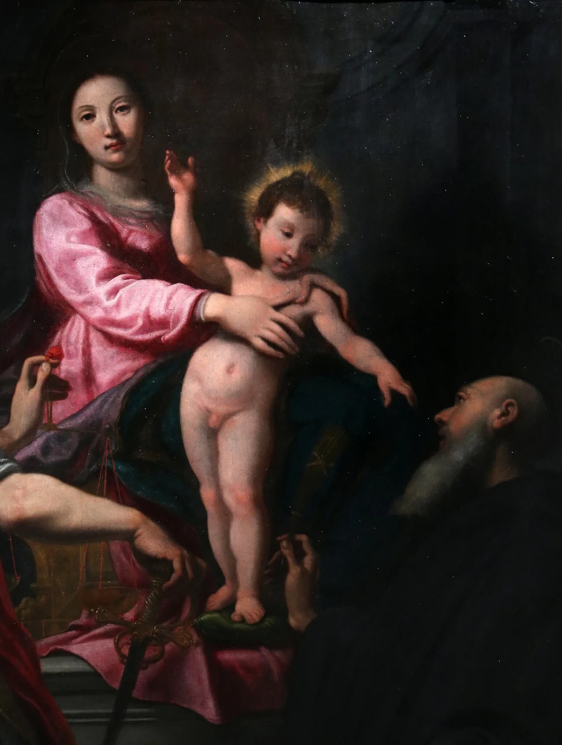 Madonna con santi - Terranova Bracciolini, Arezzo, dettaglio